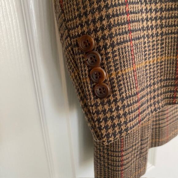 Hickey Freeman Dillard's Men's 40 Regular Canterbury Suit Jacket Wool Camel Hair - Picture 6 of 16